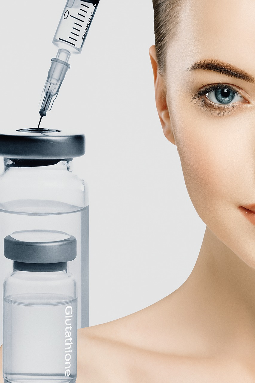 Skin whitening results after Glutathione therapy